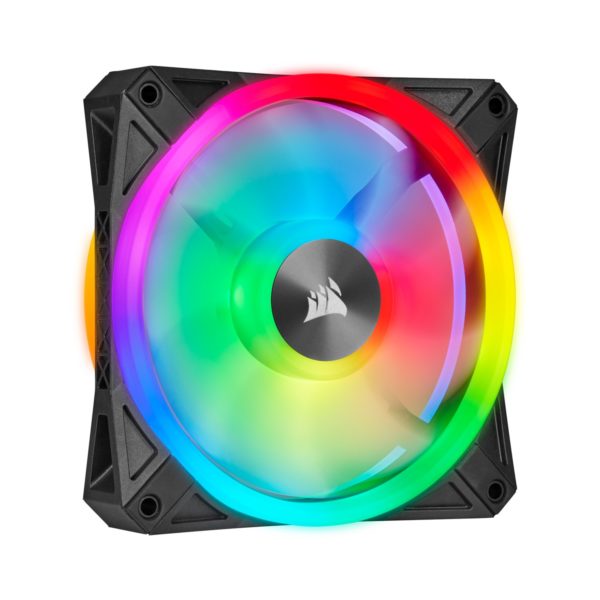 Corsair iCUE QL120 RGB 120mm PWM Triple Fan with Lighting Node CORE - Image 2