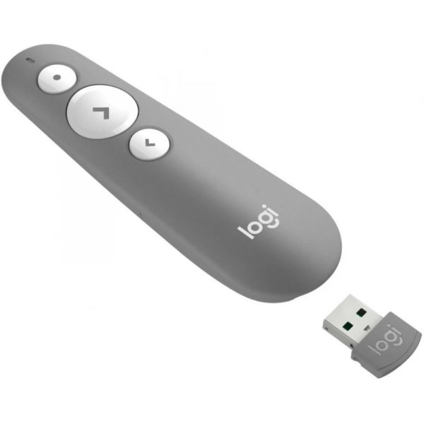 Logitech R500 Wireless Presentation Remote & Laser Pointer - (Mid-Gray) - Image 2