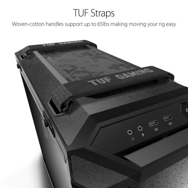 ASUS TUF Gaming GT501 Mid-Tower Computer Case (Gray) - Image 4