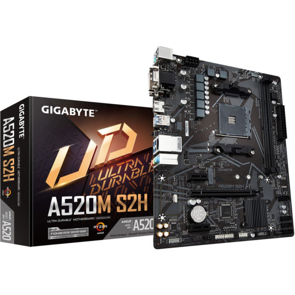 Gigabyte A520M S2H AM4 Micro-ATX Motherboard