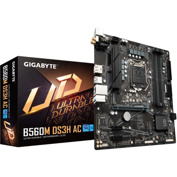 Gigabyte B560M DS3H AC LGA 1200 Micro-ATX Motherboard