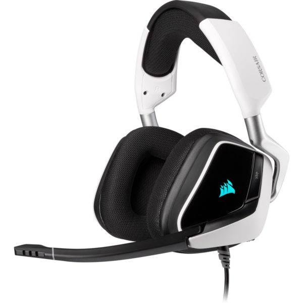 Corsair VOID RGB ELITE USB Premium Gaming Headset with 7.1 Surround Sound — White (AP)