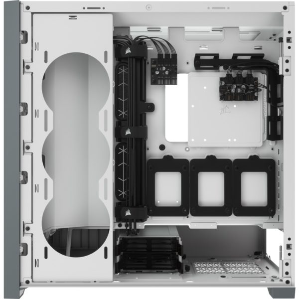 Corsair iCUE 5000X RGB Tempered Glass Mid-Tower ATX PC Smart Case — White - Image 6