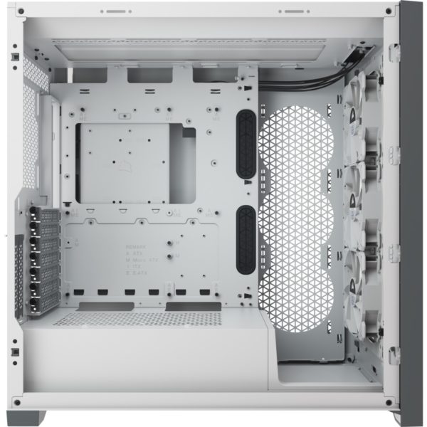 Corsair iCUE 5000X RGB Tempered Glass Mid-Tower ATX PC Smart Case — White - Image 10