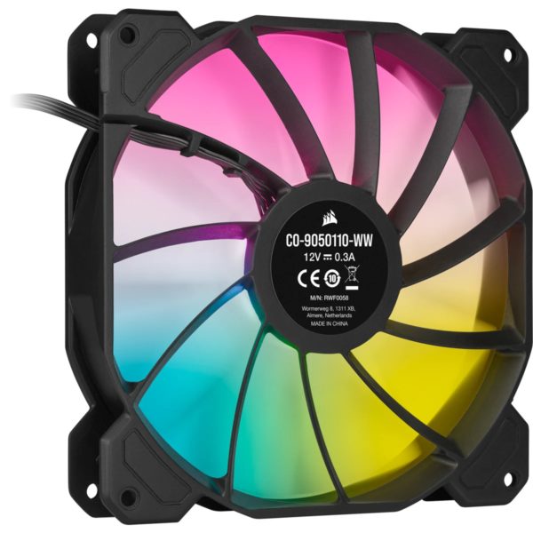 Corsair iCUE SP140 RGB ELITE Performance 140mm PWM Fan — Single Pack - Image 3