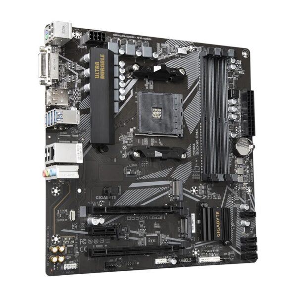 Gigabyte B550M DS3H DDR4 AMD Ultra Durable Motherboard - Image 2