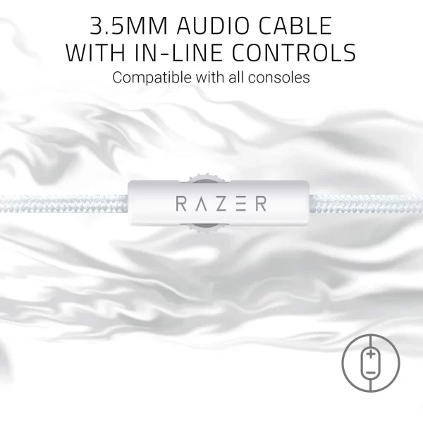 Razer Kraken Multi-Platform Wired Gaming Headset – Mercury White - Image 8