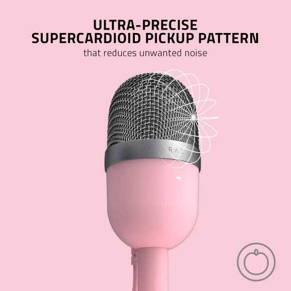 Razer Seiren Mini Ultra-compact Streaming Microphone  - Quartz Pink - Image 4