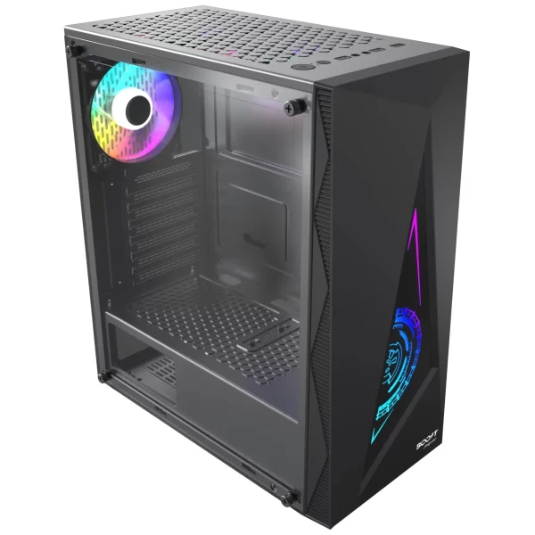 Boost Jaguar RGB Mid-Tower ATX Case - Black - Image 2